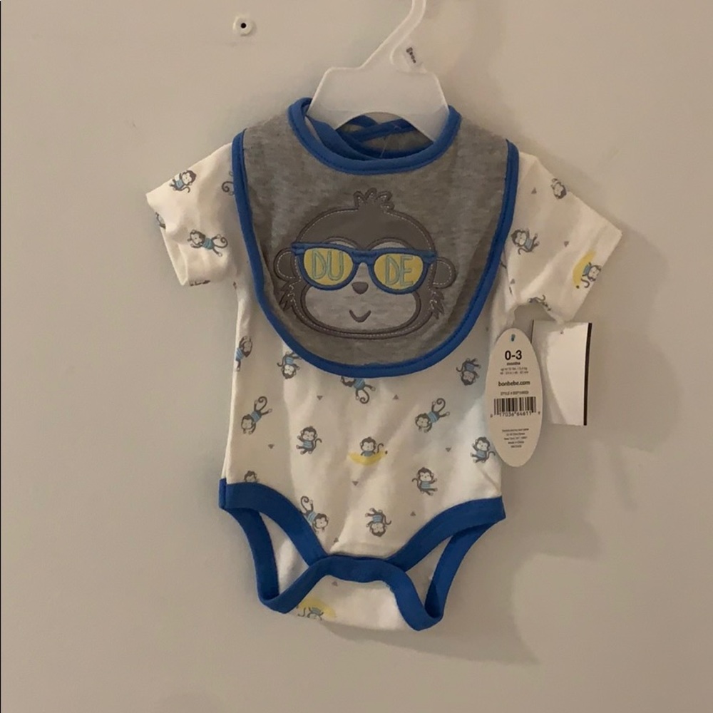 Onesie and bib set